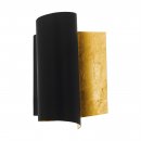 Wall Light Steel Black, Gold - FALICETTO