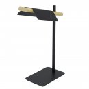 Table Light Steel, Wood Black, Brown / Plastic White - ERMUA