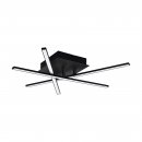 Wall / Ceiling Light Steel, Aluminium Black / Plastic White - LASANA 3