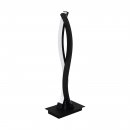 Table Light Steel, Aluminium Black / Plastic White - LASANA 3