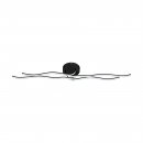 Wall / Ceiling Light Steel, Aluminium Black / Plastic White - RONCADE 1