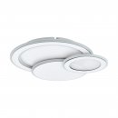 Wall / Ceiling Light Steel White, Chrome / Plastic White - MENTALURGIA