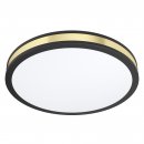 Wall / Ceiling Light Steel Black / Plastic White, Gold - PESCAITO