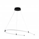 Pendant Light Steel Black / Plastic White, Black - ALAMEDILLA