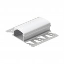 Accessory Aluminium Aluminium / Plastic White - RECESSED PROFILE 4