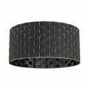 Ceiling Light Steel Black / Fabric Black, Brass - MARASALES