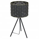 Table Light Steel Black / Fabric Black, Brass - MARASALES