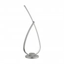 Table Light Aluminium Satin Nickel / Plastic White - PALOZZA 1