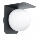 Wall Light Aluminium Black / Plastic White - CORRIENTES