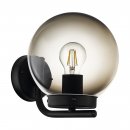 Wall Light Zinc-plated Steel Black / Plastic Black-transparent - TAVERNA