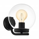 Wall Light Zinc-plated Steel Black / Plastic Transparent - TAVERNA