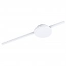 Wall / Ceiling Light Steel White / Plastic White - SARGINTO