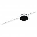 Wall / Ceiling Light Steel Black / Plastic White - SARGINTO