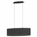 Pendant Light Steel Black / Fabric Black, Brass - MARASALES