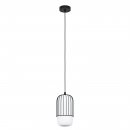 Pendant Light Steel Black / Glass Opal-matt White - MULEGES