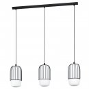 Pendant Light Steel Black / Glass Opal-matt White - MULEGES