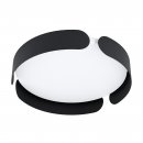 Ceiling Light Steel Black / Plastic White - VALCASOTTO