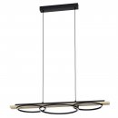 Pendant Light Steel Black, Brown / Plastic White - BOYAL