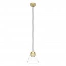 Pendant Light Steel Brushed Brass / Glass Clear - CERASELLA