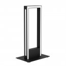 Table Light Aluminium, Steel Black / Plastic White - SALVILANAS-Z