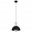 Pendant Light Steel Black, Brass - CALMANERA