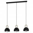 Pendant Light Steel Black, Brass - CALMANERA