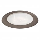 Ceiling Light Steel Mokka Colour / Plastic With Crystal Effect White - PENJAMO