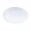 Ceiling Light Steel White / Plastic With Crystal Effect White - TOTARI-Z