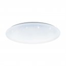 Ceiling Light Steel White / Plastic With Crystal Effect White - TOTARI-Z