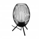 Table Light Zinc-plated Steel Black / Glass Etched White - FUSIGNANO