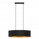 Pendant Light Steel Black / Fabric With Decor Black, Gold - ZARAGOZA