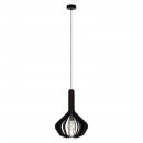 Pendant Light Steel Black / Wood Black - VELASCO