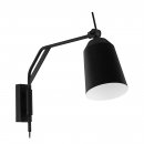 Wall Light Steel Black, White - LORETO