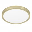 Surface-mounted Light Steel Brushed Brass / Plastic White - FUEVA 5