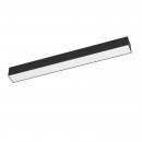 Surface-mounted Light Aluminium, Steel Black / Plastic White - SALITTA