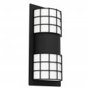 Wall Light Steel Black / Plastic White - CISTIERNA 2