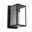 Wall Light Steel Black / Glass Clear - BUDRONE