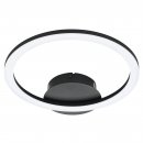 Ceiling Light Steel Black / Plastic White - PARRAPOS-Z