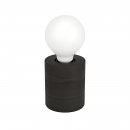 Table Light Wood, Steel Black - TURIALDO 1