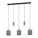 Pendant Light Steel Mokka Colour, Sandy - GAZZOLA