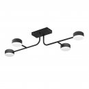 Ceiling Light Steel Black / Plastic White - CLAVELLINA