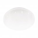 Wall / Ceiling Light Steel White / Plastic With Crystal Effect White - FRANIA-S