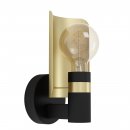 Wall Light Steel Black, Gold - HAYES