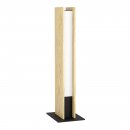 Table Light Wood, Steel Brown, Black / Plastic White - ANCHORENA-Z