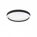 Ceiling Light Aluminium Black / Plastic With Crystal Effect White - MONTEMORELOS-Z