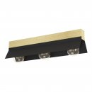 Ceiling Light Steel, Wood Black, Brown - TARRAFO