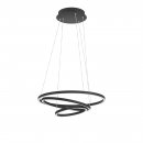 Pendant Light Aluminium, Steel Black / Plastic White - LOBINERO-Z