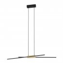 Pendant Light Aluminium, Steel, Wood Black, Brown / Plastic White - PANAGRIA