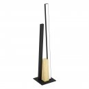 Table Light Aluminium, Steel, Wood Black, Brown / Plastic White - PANAGRIA