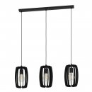 Pendant Light Steel Black / Wood Black - BAJAZZARA